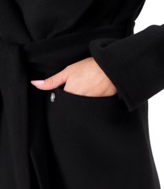 Elegant coat made of wool and cashmere