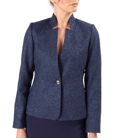 Office jacket made of wool fabric