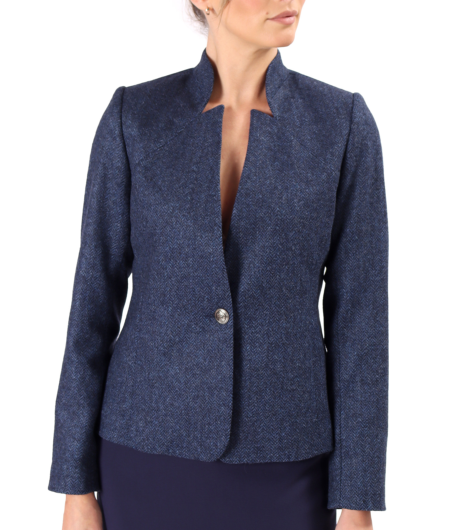 Office jacket made of wool fabric