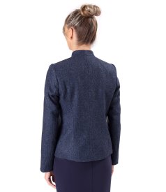 Office jacket made of wool fabric