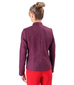 Office jacket made of wool fabric