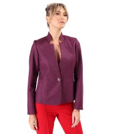 Office jacket made of wool fabric