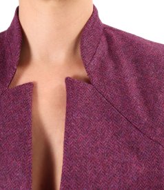 Office jacket made of wool fabric