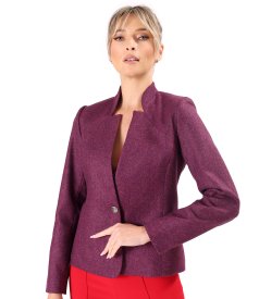 Office jacket made of wool fabric