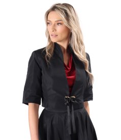 Elegant taffeta bolero