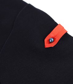 Office dress made of elastic jersey with wool