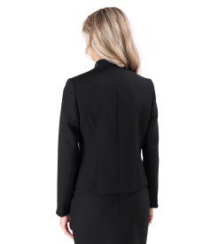 Office jacket made of elastic fabric with wool
