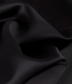 Satin midi dress with long lace sleeves