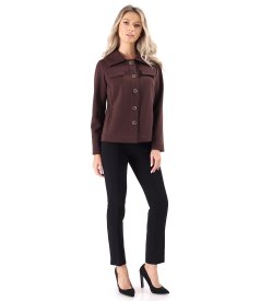 Sacou din stofa elastica cu bumbac