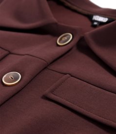 Sacou din stofa elastica cu bumbac