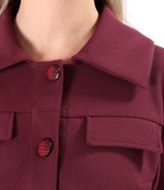 Sacou din stofa elastica cu bumbac