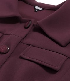 Jacket made of elastic fabric with cotton