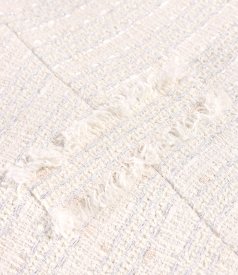 Sacou elegant din bucle cu bumbac si fir argintiu