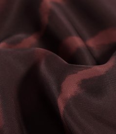 Elegant midi dress made of printed viscose