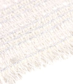 Elegant dress made of cotton and silver thread