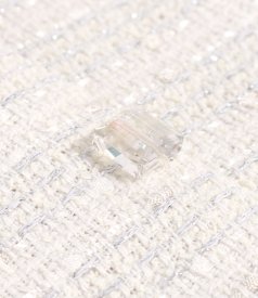 Elegant dress made of cotton and silver thread