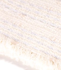 Fusta creion din bucle cu bumbac cu fir argintiu