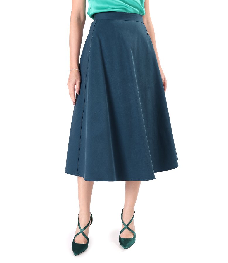 Skirt made of tencel fabric with cotton