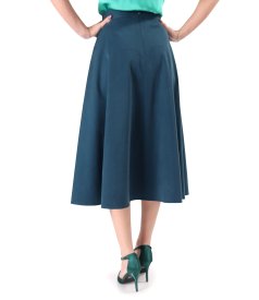 Skirt made of tencel fabric with cotton