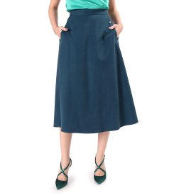 Skirt made of tencel fabric with cotton