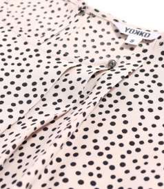 Bluza eleganta din viscoza imprimata cu picouri