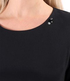 Rochie eleganta din stofa elastica cu viscoza