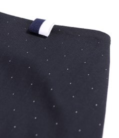 Office skirt made of fabric with polka dots