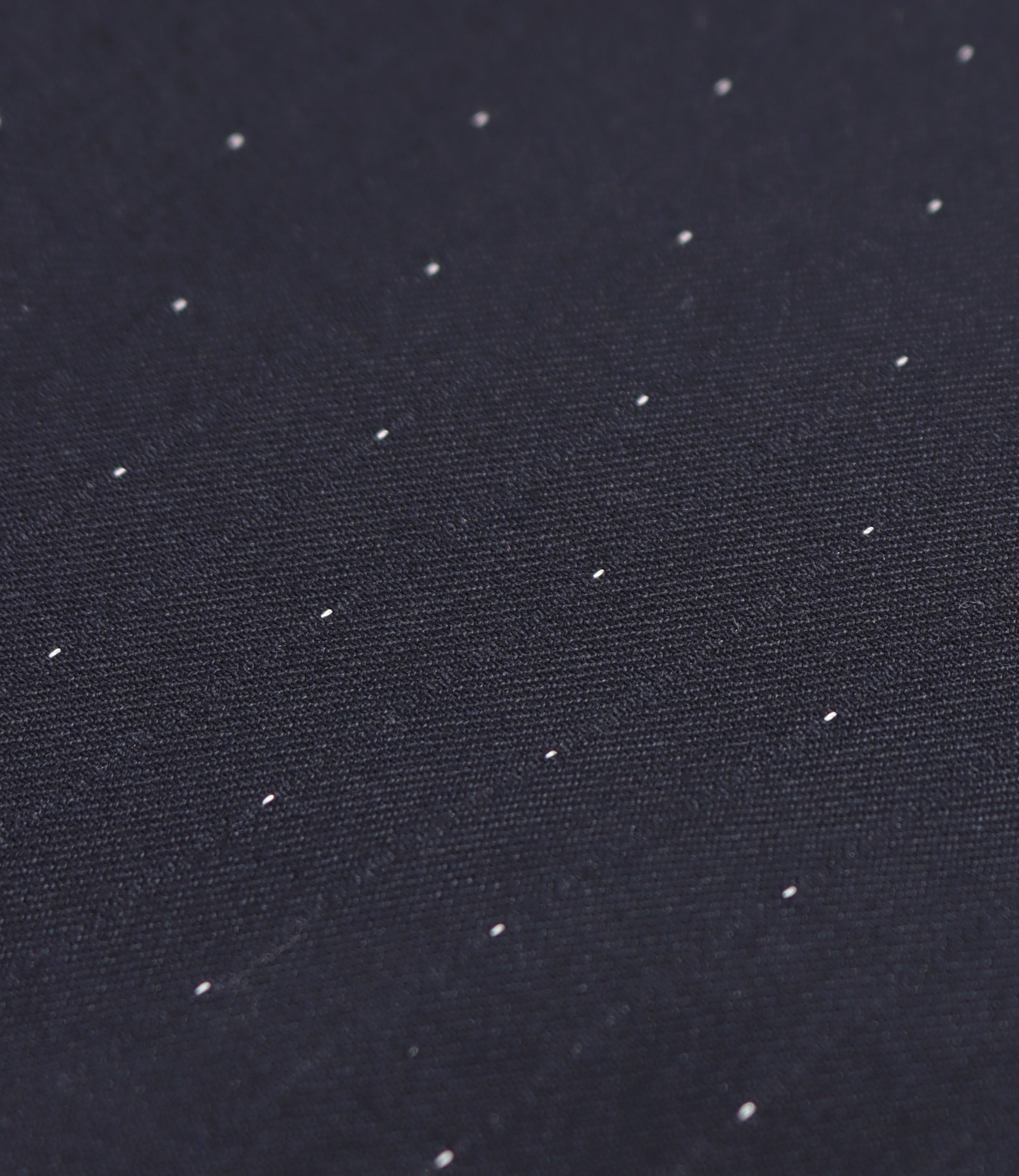 Office dress made of fabric with polka dots