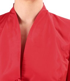 Elegant taffeta jacket with matte effect