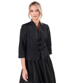 Elegant jacket in lightweight matte-effect taffeta