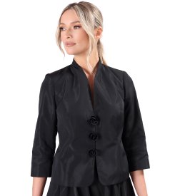 Elegant jacket in lightweight matte-effect taffeta