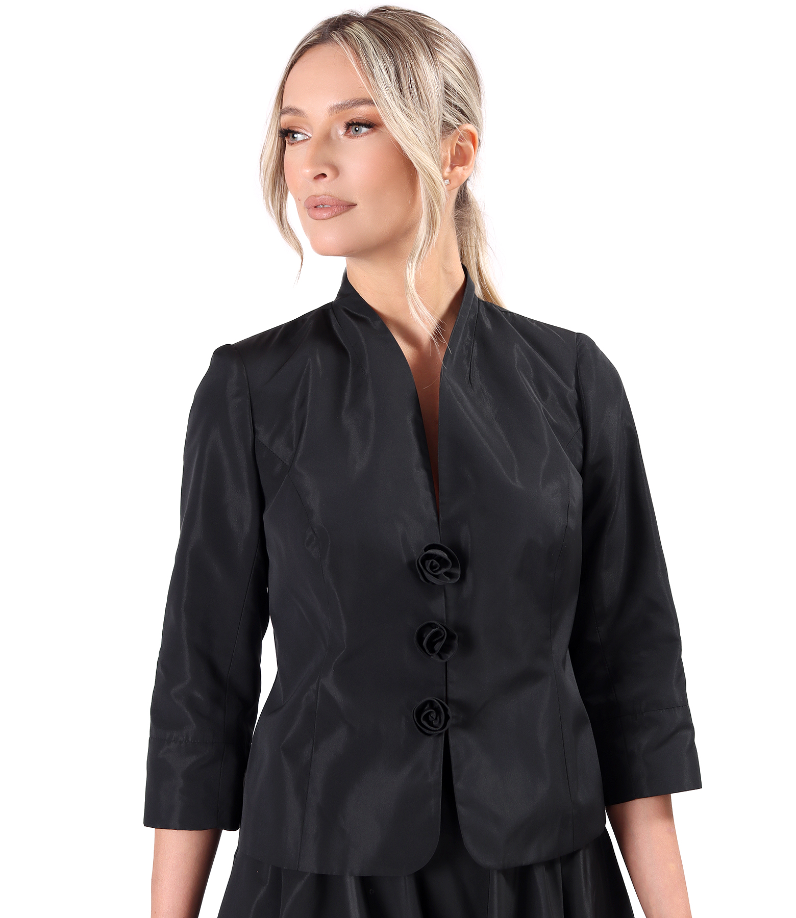 Elegant jacket in lightweight matte-effect taffeta