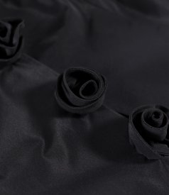 Elegant taffeta jacket with matt effect