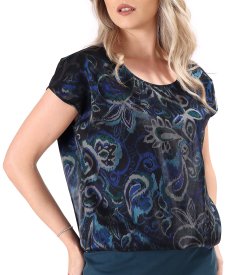 Bluza eleganta imprimata cu motive paisley