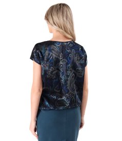 Bluza eleganta imprimata cu motive paisley