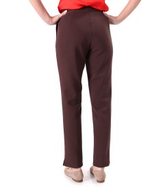 Casual pants made of elastic fabric with cotton