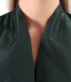 Elegant taffeta jacket with changeante effect