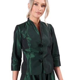 Elegant lightweight shot taffeta jacket