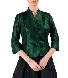 Elegant taffeta jacket with changeante effect