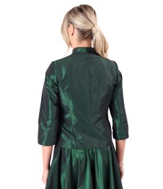 Elegant lightweight shot taffeta jacket