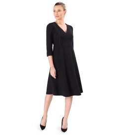 Rochie office clos din stofa elastica cu viscoza