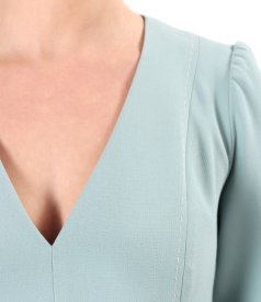 Rochie office clos din stofa elastica cu viscoza