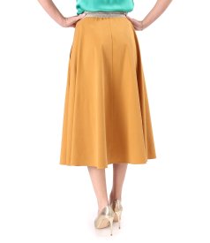 Skirt made of fabric with Tencel and cotton