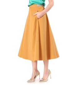 Skirt made of fabric with Tencel and cotton
