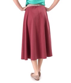 Skirt made of fabric with Tencel and cotton