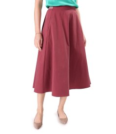 Skirt made of fabric with Tencel and cotton