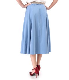 Skirt made of fabric with Tencel and cotton
