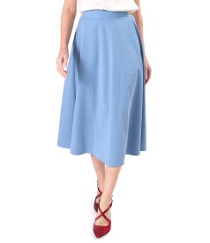 Skirt made of fabric with Tencel and cotton