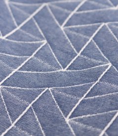 Sacou elegant din bumbac elastic tip denim