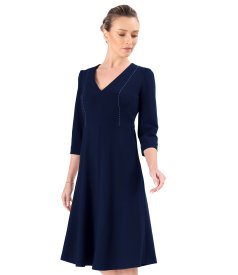 Rochie office clos din stofa elastica cu viscoza